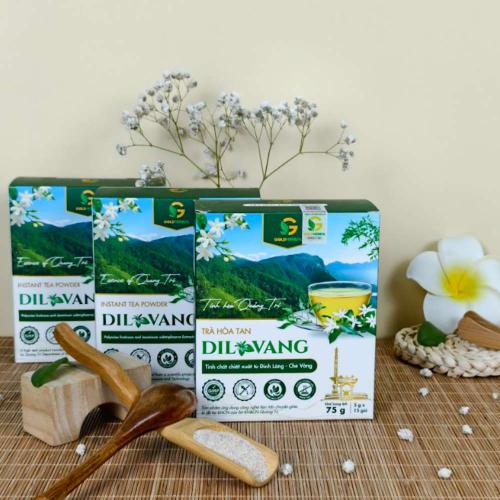 Trà Hòa Tan DILVANG Tinh Chất Đinh Lăng - Chè Vằng (Hộp 15 gói x 5g)