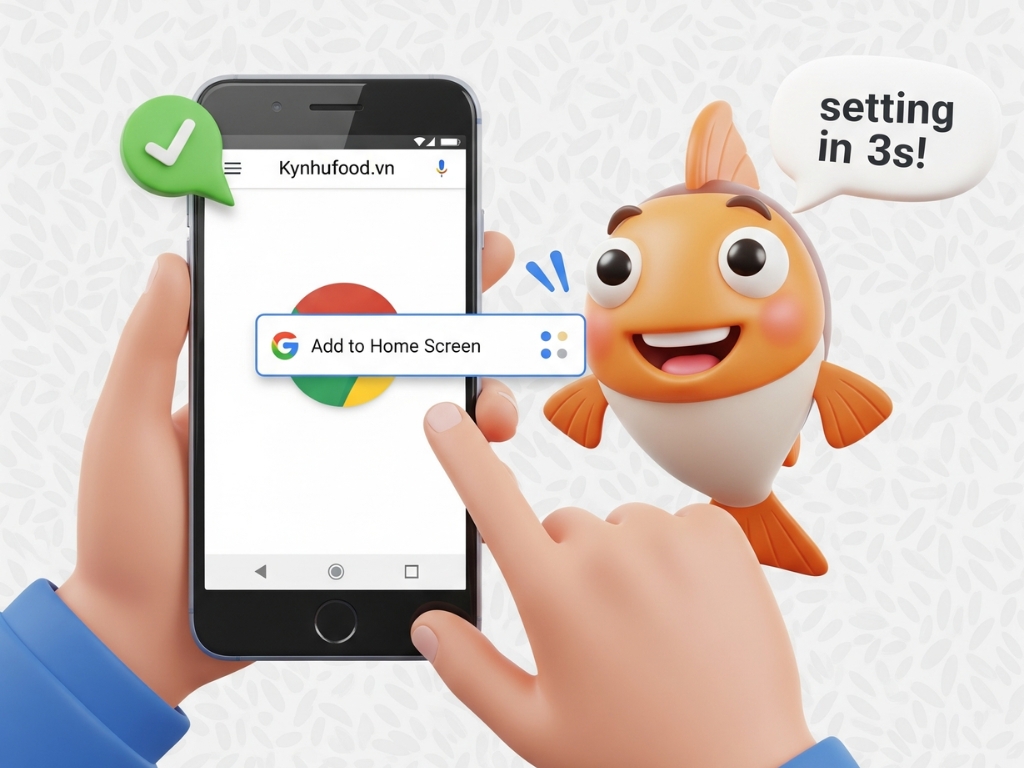 1. Trên Android (Chrome):
