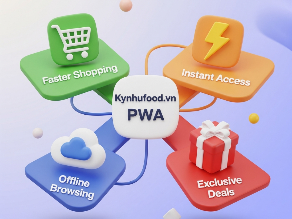 Vì sao nên cài đặt Kynhufood.vn như app PWA?