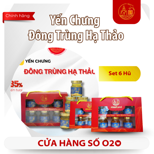 Set Yến Chưng Đông Trùng Hạ Thảo 6 Hũ